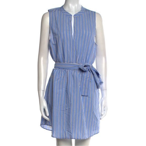 A.L.C Blue Striped Sleeveless Dress - www.disolcolor.com A.L.C Blue Striped Sleeveless Dress - www.disolcolor.com